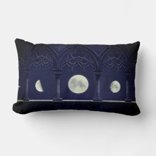 Coussin Rectangle Recherche de fenêtre Lancet avec phases de lune