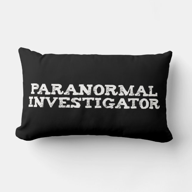 Coussin Rectangle Recherche paranormale Chasse aux fantômes (Recto)