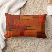 Coussin Rectangle Rectangles, motif patchwork, doodle. Surface de re (Couverture)