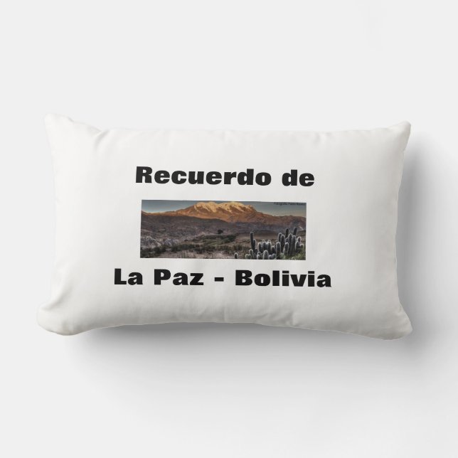 Coussin Rectangle Recuerdo de La Paz (Recto)