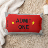 Coussin Rectangle Red Admit One Ticket Home Theatre Design (Couverture)