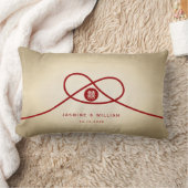 Coussin Rectangle Red Knot Union Double Bonheur Mariage chinois (Couverture)