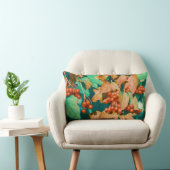 Coussin Rectangle Red Viburnum Berries Feuilles verts (Chaise)