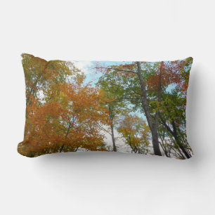 Coussin Rectangle Regardant vers les feuilles d'automne I Feuillage