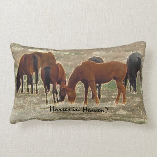 Coussin Rectangle Remuda de bon seigneur Herd Grazes dans le ciel