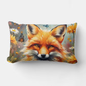 Coussin Rectangle Renard dans la prairie (Recto)
