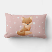 Coussin Rectangle Renard de bébé mignon d'été (Recto)