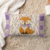 Coussin Rectangle Renard et Lavande (Couverture)