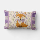 Coussin Rectangle Renard et Lavande (Verso)