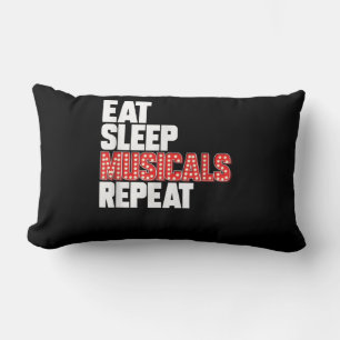 Coussin Rectangle Répéter les comédies musicales du sommeil