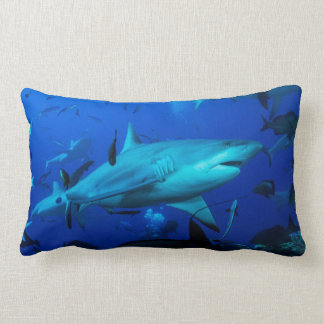 Coussin Rectangle Requin gris de récif sur la Grande barrière de