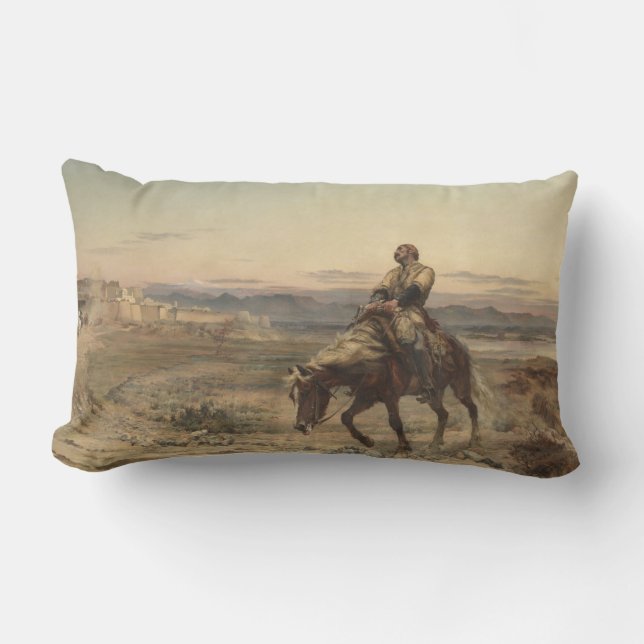 Coussin Rectangle Restes d'une armée (par Elizabeth Thompson) (Recto)