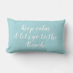 Coussin Rectangle Restez au calme et laissez-vous aller au Beach Dec