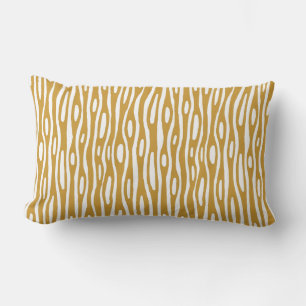 Coussin Rectangle Résumé 280314 - Brun doré sur fond blanc