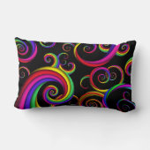 Coussin Rectangle Résumé - Spirales - À l'intérieur d'un clown (Verso)