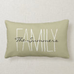 Coussin Rectangle Retour à la nature Famille verte personnalisée<br><div class="desc">Ce design a été créé par art numérique et peut être personnalisé dans la zone fournie. Contactez-moi à l'adresse colorflowcreations@gmail.com si vous souhaitez que ce design soit disponible sur un autre produit. Achetez ma peinture acrylique abstraite originale à vendre à www.etsy.com/shop/colorflowart. Voir d'autres de mes créations ou suivez-moi à www.facebook.com/colorflowcreations,...</div>