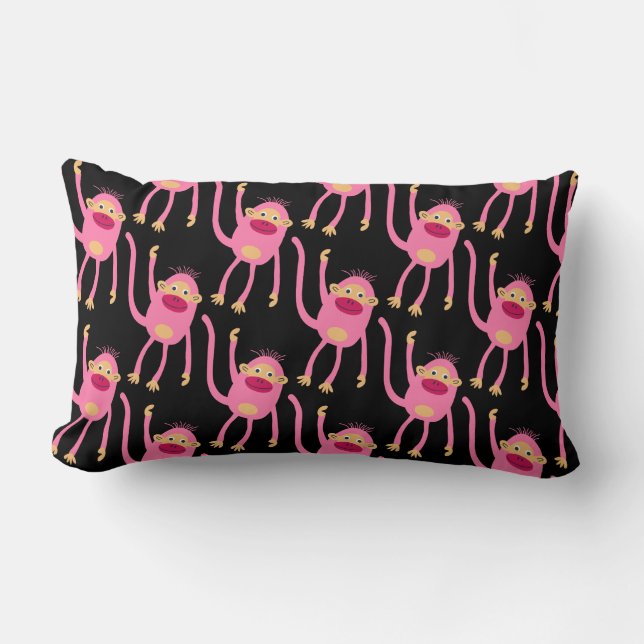 Coussin Rectangle Retour À L'École Petit Singe (Recto)