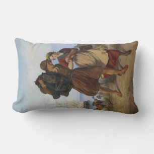 Coussin Rectangle Retour du pêcheur (par Rudolf Jordan)