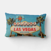 Coussin Rectangle Rétro accueil de cru vers Las Vegas fabuleux (Verso)