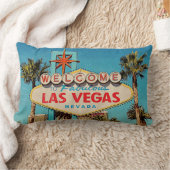 Coussin Rectangle Rétro accueil de cru vers Las Vegas fabuleux (Couverture)