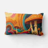 Coussin Rectangle Retro Psychedelic Swirls Throw Cushion  (Verso)
