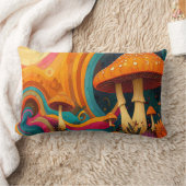 Coussin Rectangle Retro Psychedelic Swirls Throw Cushion  (Couverture)