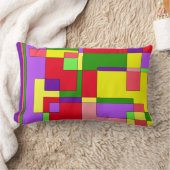 Coussin Rectangle Rétro résumé coloré (Couverture)
