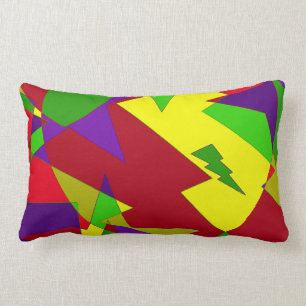 Coussin Rectangle Rétro résumé coloré