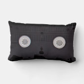 Coussin Rectangle Rétro vidéo VHS personnalisable (Verso)