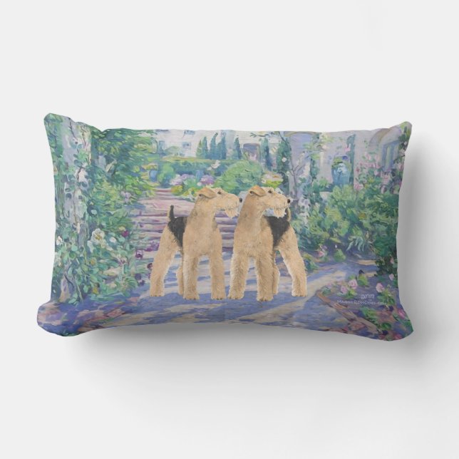 Coussin Rectangle Rêve de Lavande (Recto)
