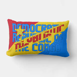 Coussin Rectangle Rêver en couleur avec la République Démocratique d
