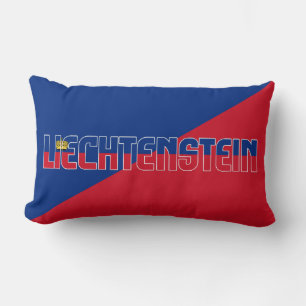 Coussin Rectangle Rêver en couleur avec le Liechtenstein patriotique
