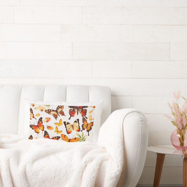 Coussin Rectangle "Rêves de papillons" 🦋 ✨ (Canapé)