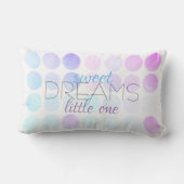 Coussin Rectangle rêves doux citation de nurserie sur des points pas (Verso)