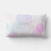 Coussin Rectangle rêves doux citation joli texte pastel (Verso)