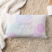 Coussin Rectangle rêves doux citation joli texte pastel (Couverture)