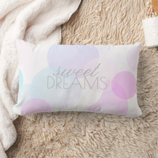 Coussin Rectangle rêves doux citation joli texte pastel (Couverture)