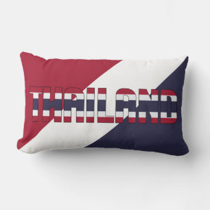 Coussin Rectangle Rêvez en couleur avec le drapeau patriotique de Th