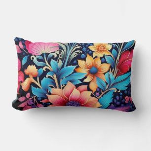 Coussin Rectangle Rhapsody florale rétro