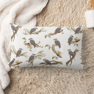 Coussin Rectangle Rire Kookaburra Eucalyptus d'oiseaux australiens