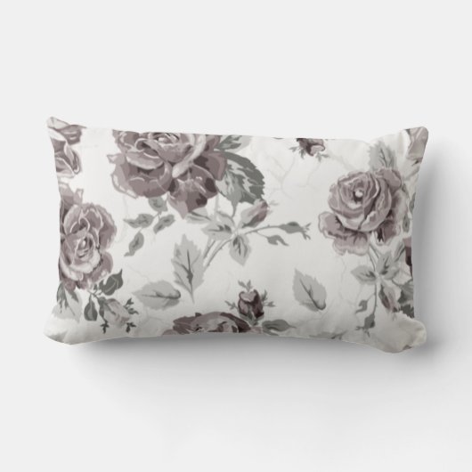 Coussin Rectangle Rose rose poussiéreux (Verso)