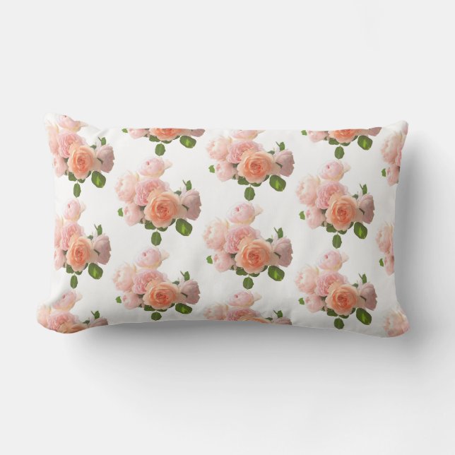 Coussin Rectangle Rose tendance moderne élégant Modèle élégant (Recto)