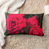Coussin Rectangle Roses Rouges en Fleur  (Couverture)