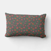 Coussin Rectangle Roses rouges et fuchsia parfaites de style gothiqu (Verso)