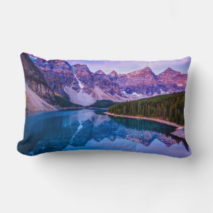 Coussin Rectangle Rosy Nuages avant lever du soleil au lac Moraine