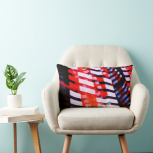 Coussin Rectangle Rouge blanc et bleu