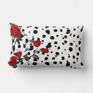 Coussin Rectangle Rouge Roses Vin Dalmatie Imprimer