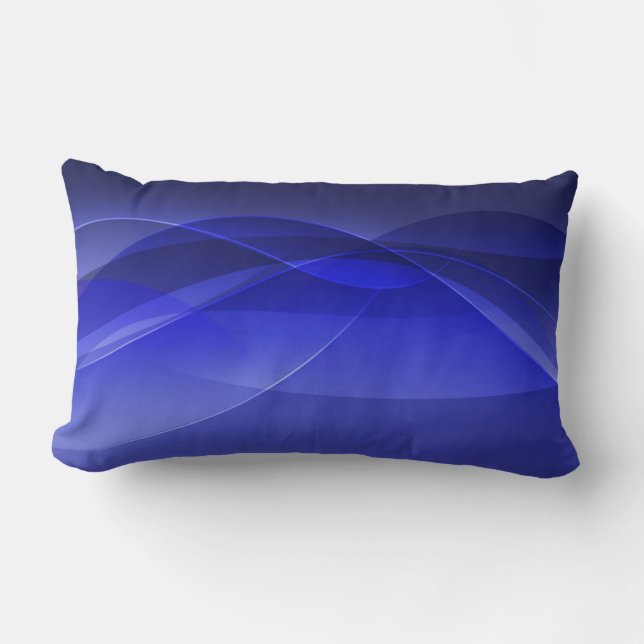 Coussin Rectangle Royal Blue Abstrait Design de fond moderne (Recto)