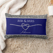 Coussin Rectangle Royal Blue Wedding Favor (Couverture)