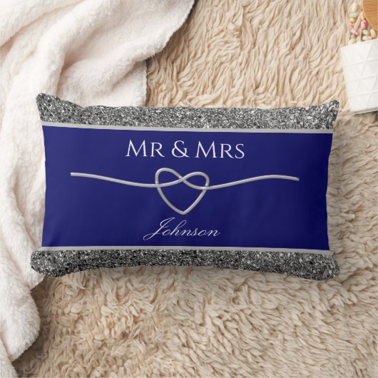 Coussin Rectangle Royal Blue Wedding Favor (Couverture)